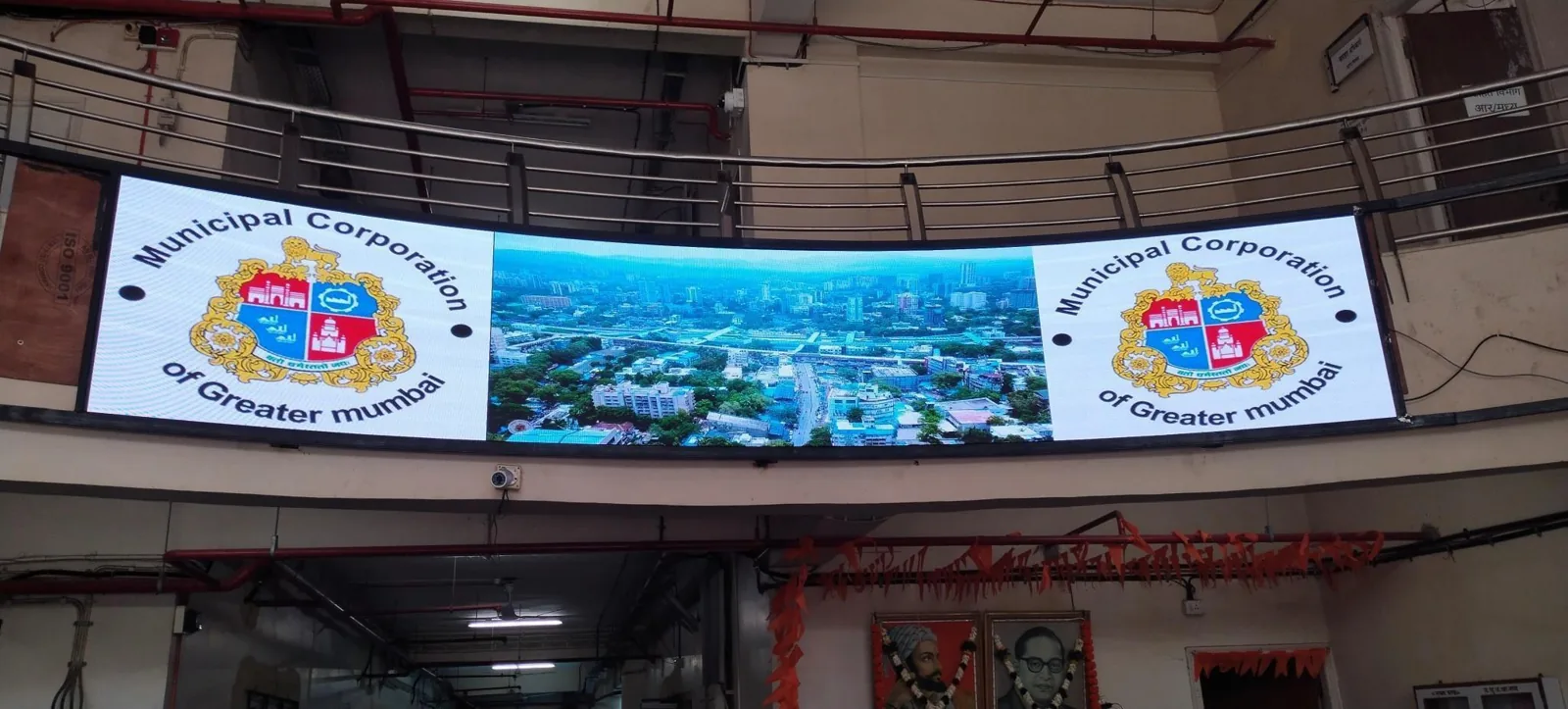 LED display at Greater Mumbai Municipal Corporation R Ward Central Office
